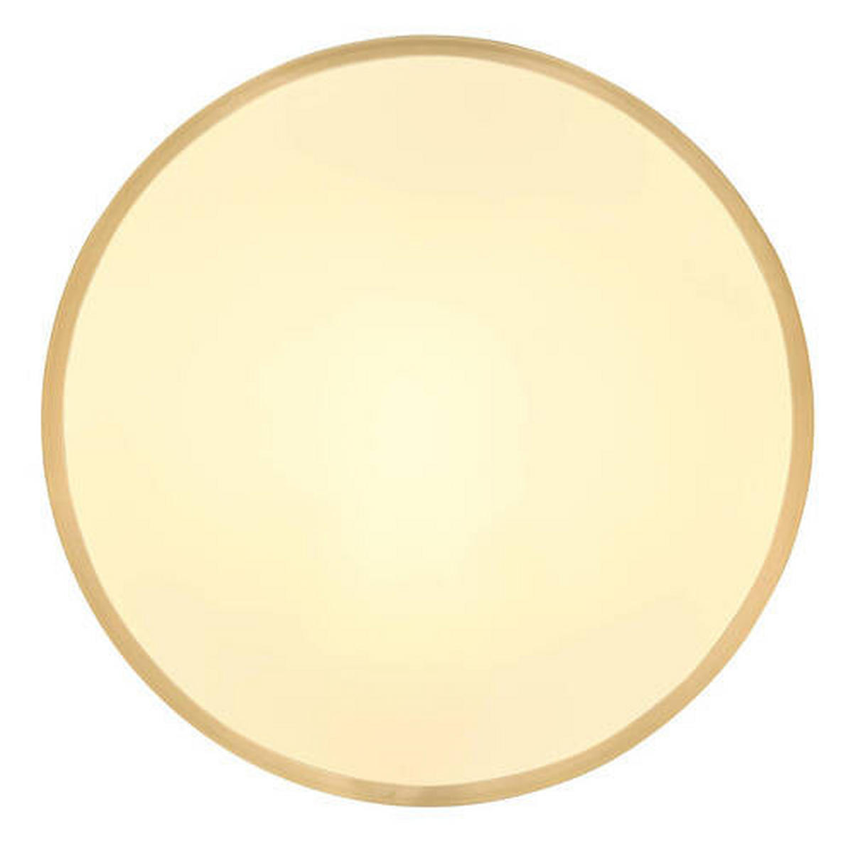 LED-TAKLAMPA 22 W 35/3 cm  - opal/mässingsfärgad, Klassisk, metall/plast (35/3cm) - Globo