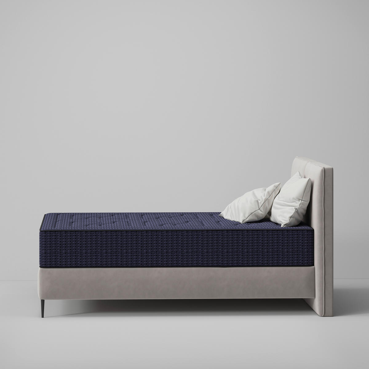 BOXSPRINGMATRATZE - Dunkelblau, Basics, Textil (80/200cm) - Livetastic