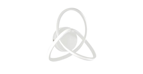 LED-WANDLEUCHTE - Weiß, Design, Kunststoff/Metall (30/15/29cm) - Ambiente