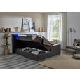 BOXSPRINGBETT 160/200 cm  in Anthrazit  - Anthrazit/Schwarz, Design, Holz/Textil (160/200cm) - Xora