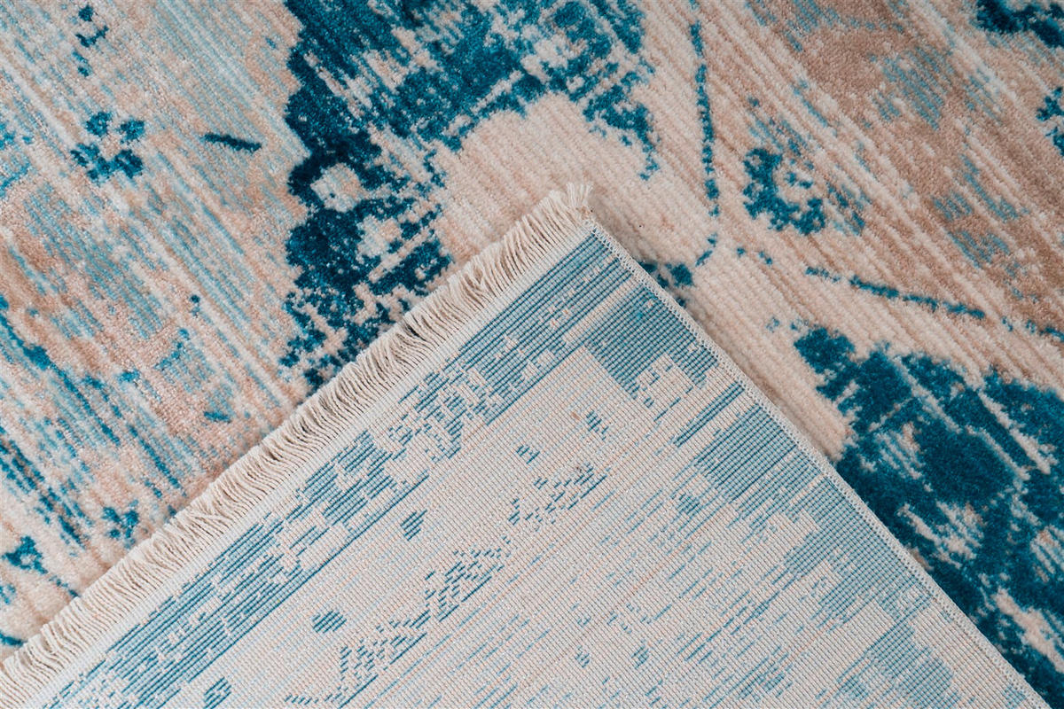 WEBTEPPICH 200/290 cm Baroque Blau, Creme  - Blau/Creme, Basics, Textil (200/290cm) - Novel