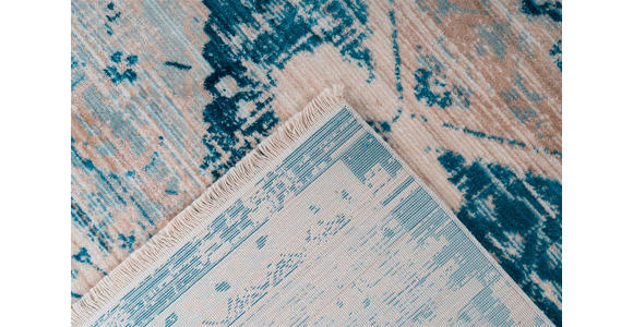 WEBTEPPICH 120/170 cm Baroque Blau, Creme  - Blau/Creme, Basics, Textil (120/170cm) - Novel