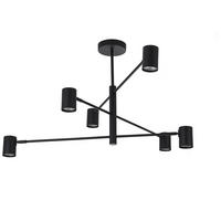 DECKENLEUCHTE Snow 80/12/44.5 cm   - Schwarz, Design, Metall (80/12/44.5cm)