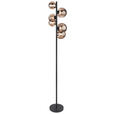 LED-STEHLEUCHTE 28,5/155 cm   - Schwarz, Design, Glas/Metall (28,5/155cm) - Dieter Knoll