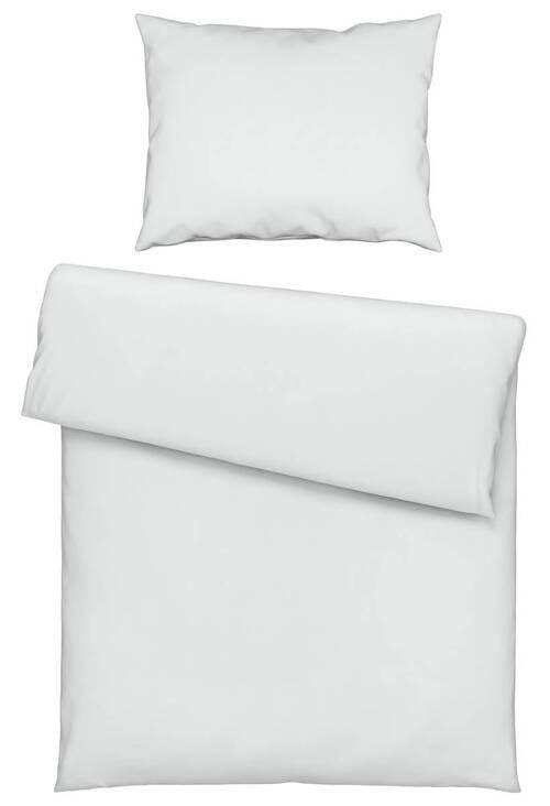 BETTWÄSCHESET Satin 200/210 cm  65 cm/100 cm  - Weiss, Basics, Textil (200/210cm) - Novel