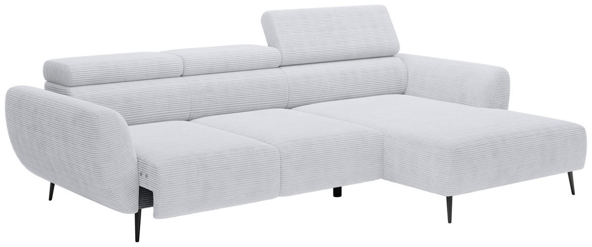 HÖRNSOFFA i manchester grå  - svart/grå, Klassisk, metall/textil (277/174cm) - Livetastic