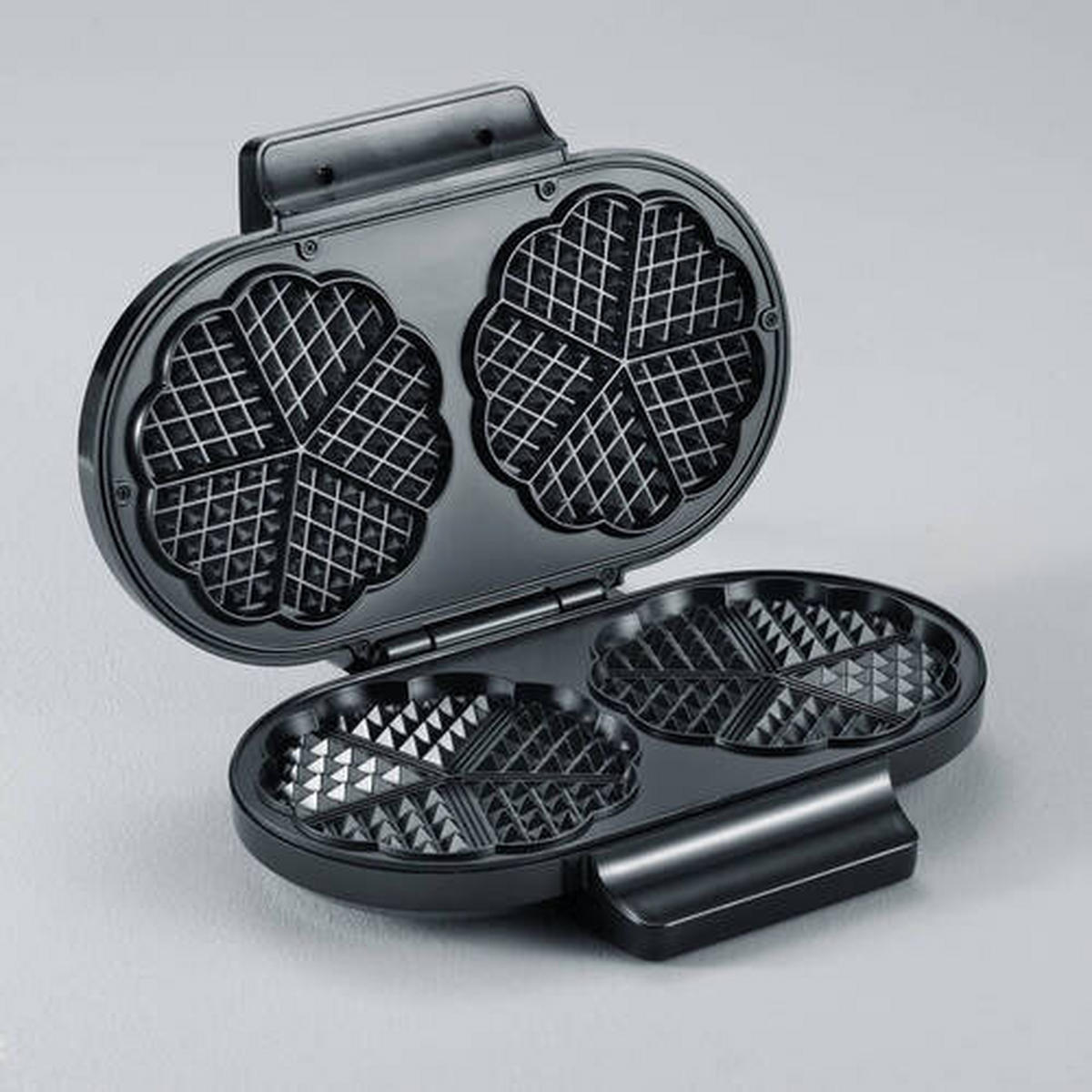 WAFFELEISEN  - Schwarz, Basics, Metall (24,2/10/35,1cm) - Severin