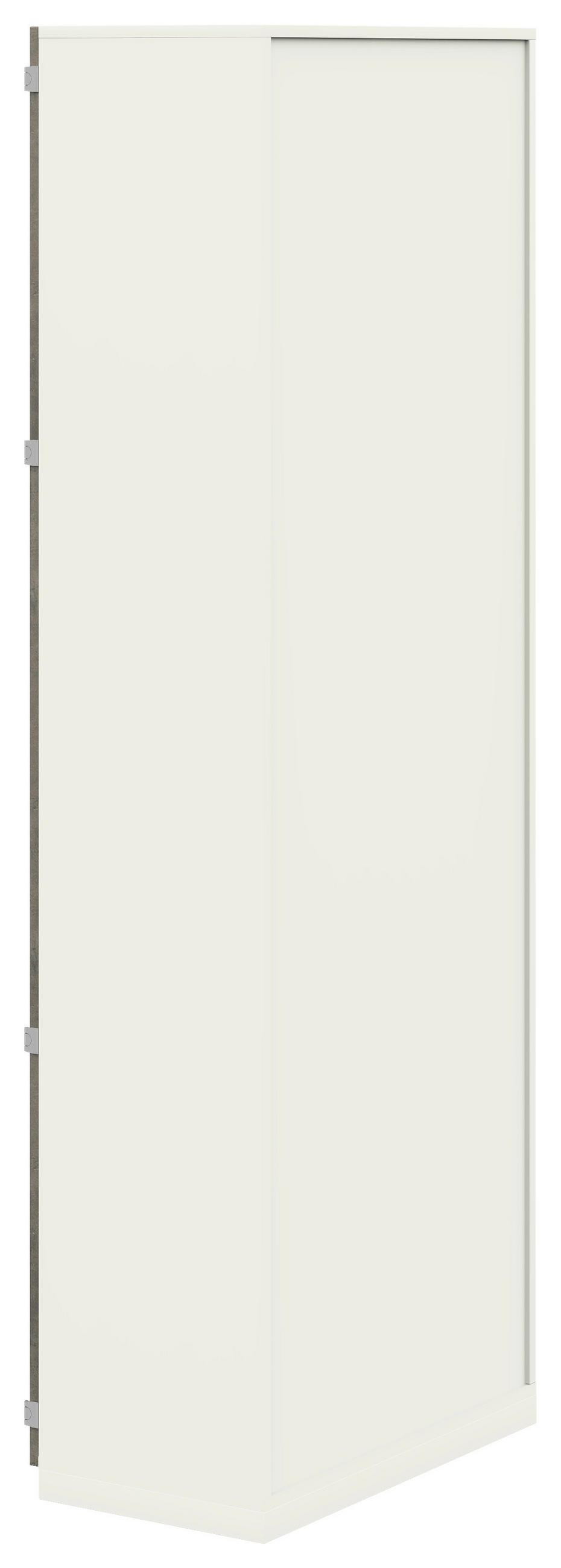 AKTENSCHRANK Anthrazit, Weiß  - Anthrazit/Weiß, KONVENTIONELL, Holzwerkstoff (80/220,5/41,9cm) - Moderano