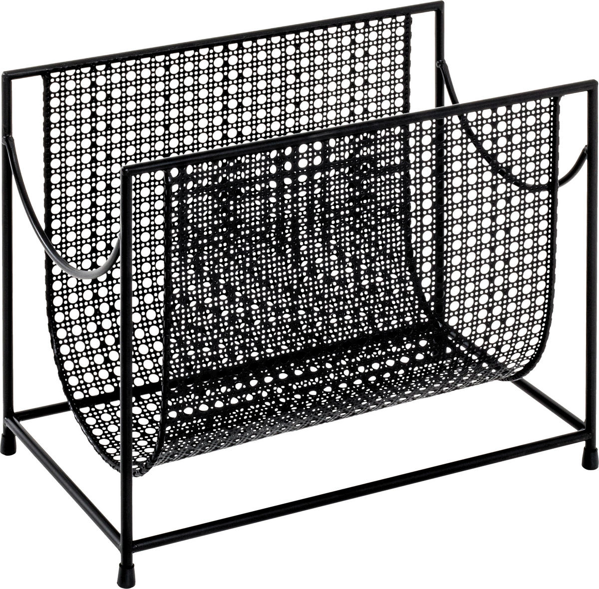 ZEITUNGSSTÄNDER Metall Schwarz  - Schwarz, MODERN, Metall (37/30/22cm)