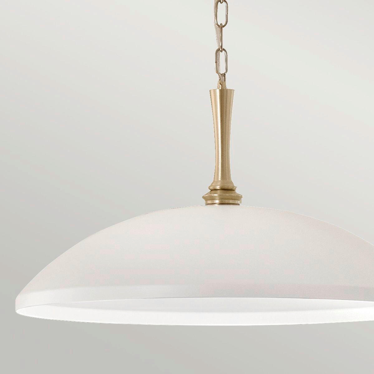 HÄNGELEUCHTE    - Weiss/Champagner, Konventionell, Metall (225.9/33/50.8cm) - Elstead Lighting