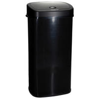 ABFALLSAMMLER 68 L  - Silberfarben/Schwarz, MODERN, Kunststoff/Metall (40/78/29cm) - MID.YOU