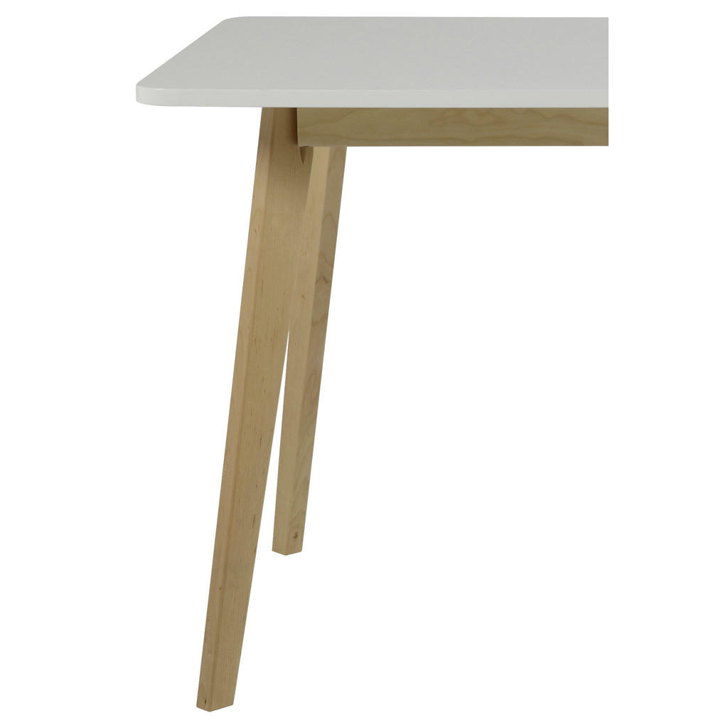 Thumbnail - Mid.you Esstisch, Weiß, Birke, Holz, Birke, massiv, rechteckig, eckig, 80x75.5x120 cm, Reach, Esszimmer, Tische, Esstisc...