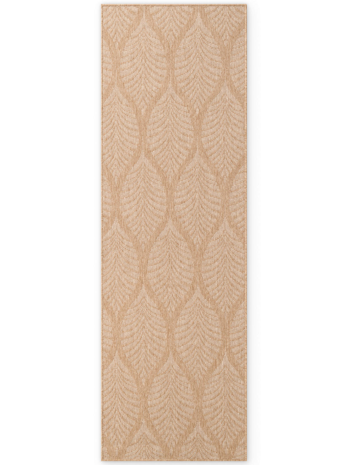 LÄUFER 80/250 cm Duet  - Sandfarben/Weiß, Design, Kunststoff (80/250cm)