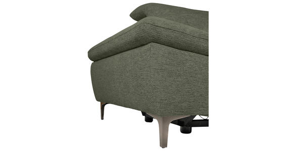 ECKSOFA Dunkelgrün Webstoff  - Dunkelgrün/Schwarz, KONVENTIONELL, Textil/Metall (288/225cm) - Carryhome
