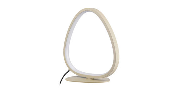 LED-TISCHLEUCHTE   - Sandfarben, Design, Kunststoff/Metall (22,6l) - Novel