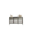 SIDEBOARD Anthrazit, Grau  156/86/40 cm  - Anthrazit/Grau, MODERN, Holzwerkstoff/Metall (156/86/40cm) - Carryhome