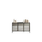 SIDEBOARD Anthrazit, Grau  156/86/40 cm  - Anthrazit/Grau, MODERN, Holzwerkstoff/Metall (156/86/40cm) - Carryhome