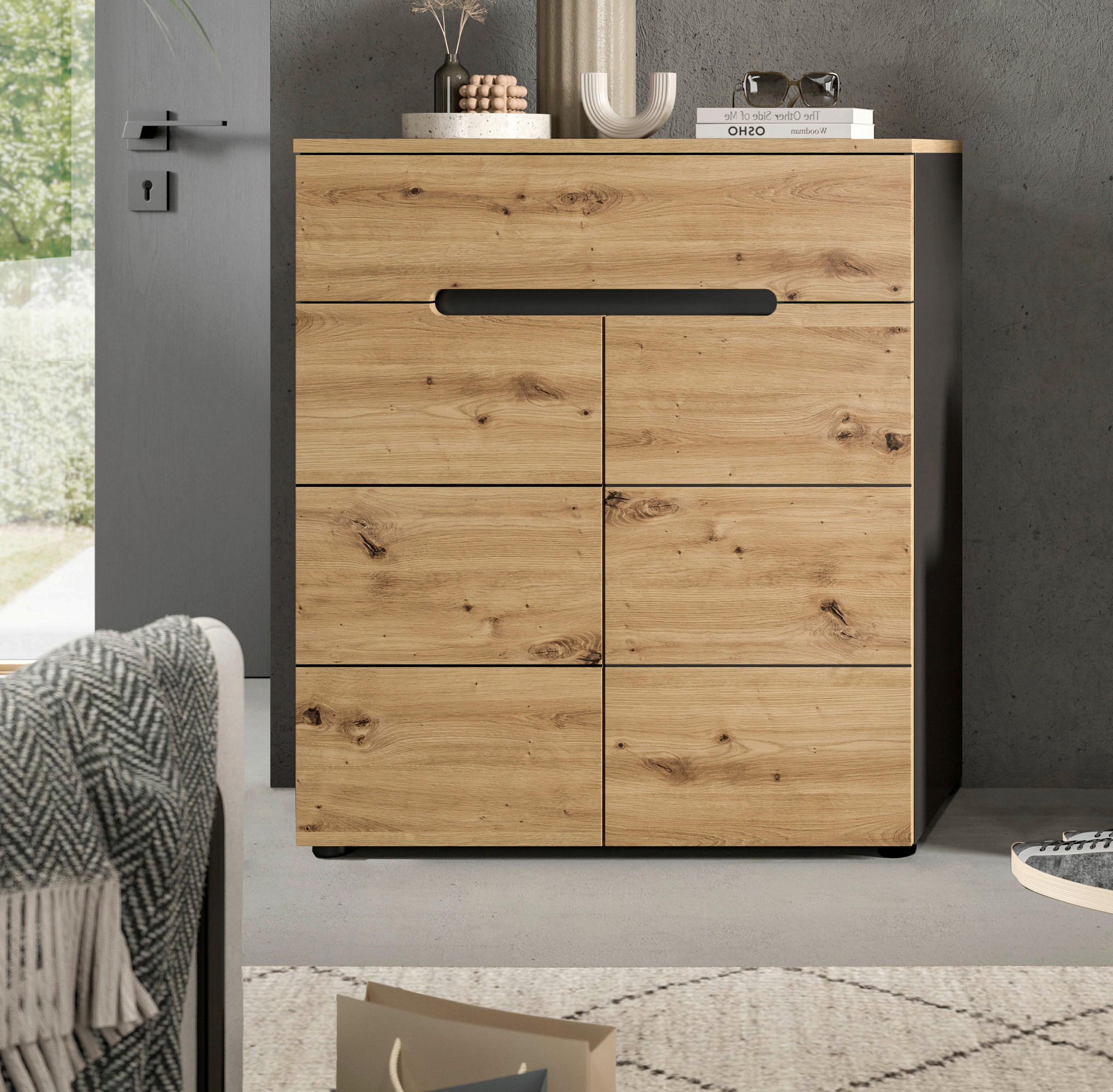 SCHUHSCHRANK - KONVENTIONELL, Holzwerkstoff/Kunststoff (80/94/37cm) - MID.YOU