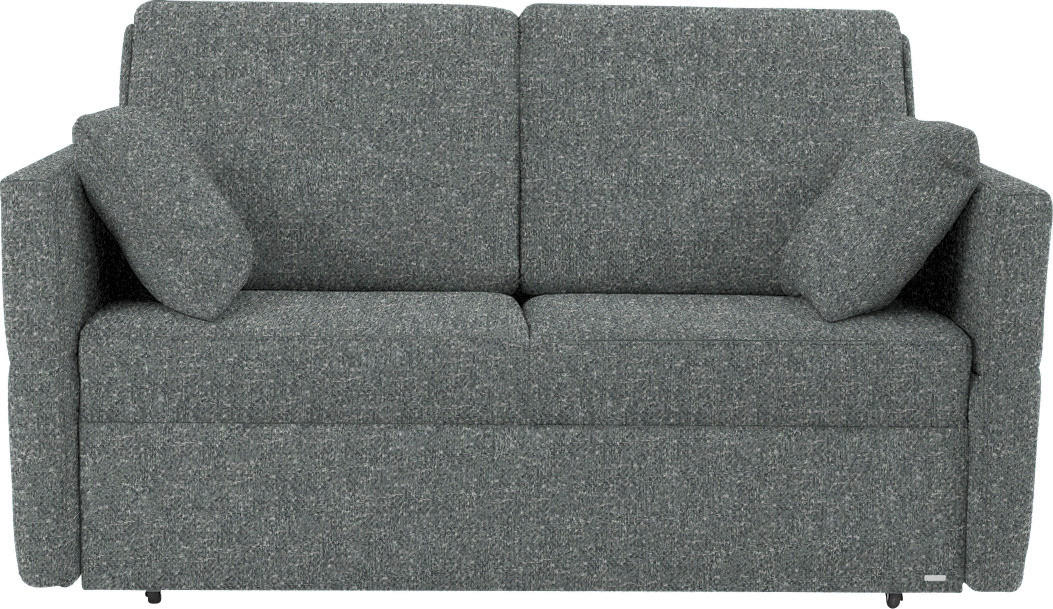 SCHLAFSOFA  in Mikrovelours Grün  - Schwarz/Grün, KONVENTIONELL, Kunststoff/Textil (176/88/91cm) - Sedda