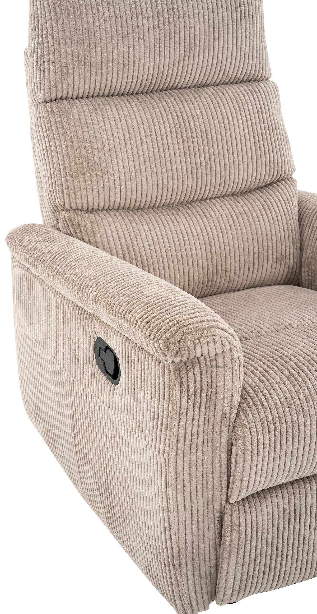 RELAXSESSEL in Metall, Textil Hellbraun  - Hellbraun/Schwarz, Design, Kunststoff/Textil (78/108/89cm) - Livetastic