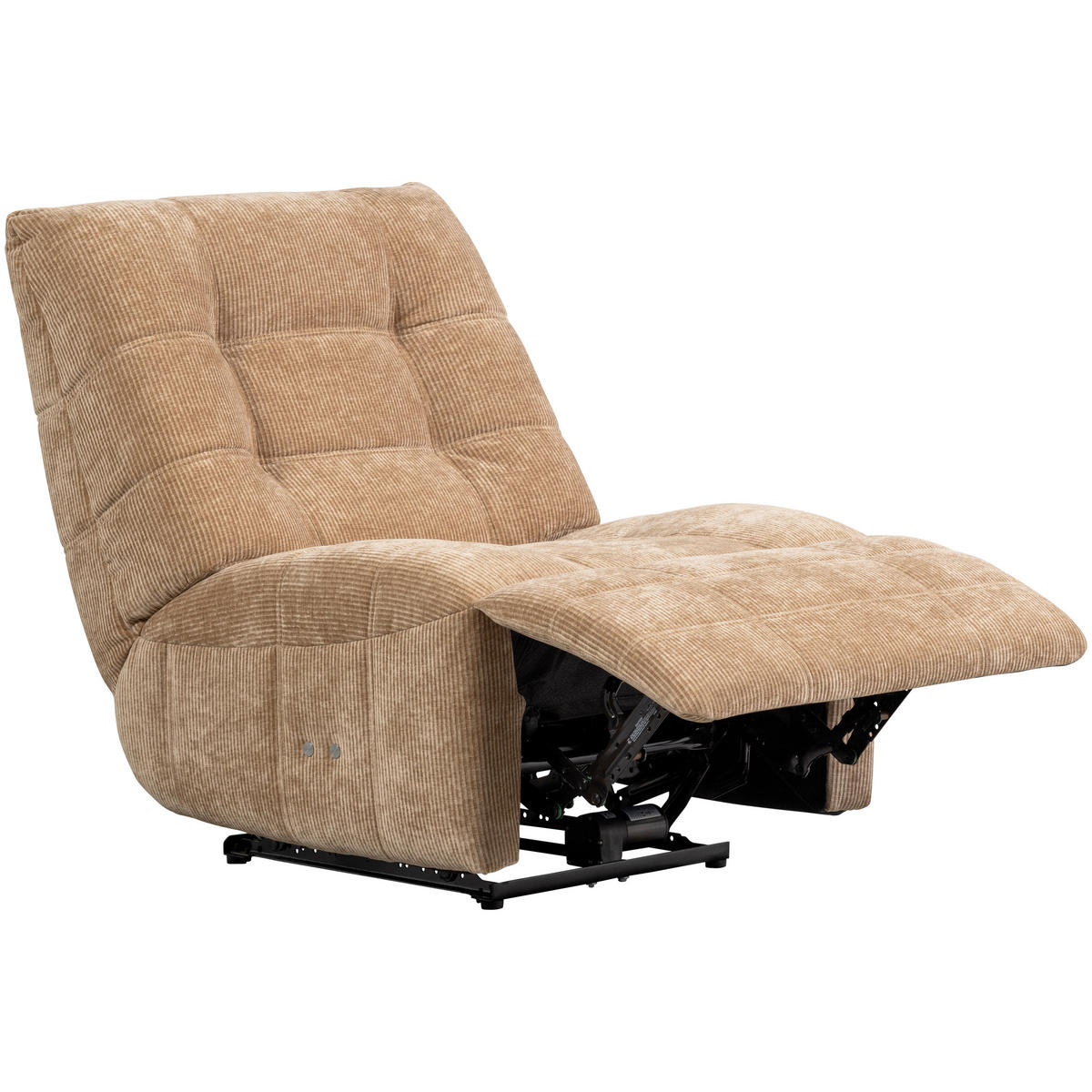 RELAXSESSEL Hein gerippt    - Hellbraun, Design, Textil (98/94/83cm) - Livetastic