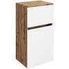 UNTERSCHRANK 40/79/35 cm   - Eiche Wotan/Silberfarben, Design, Holzwerkstoff/Kunststoff (40/79/35cm) - Held