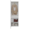 GARDEROBENSCHRANK 60/195/33,8 cm  - Silberfarben/Weiß, KONVENTIONELL, Holzwerkstoff (60/195/33,8cm) - Xora