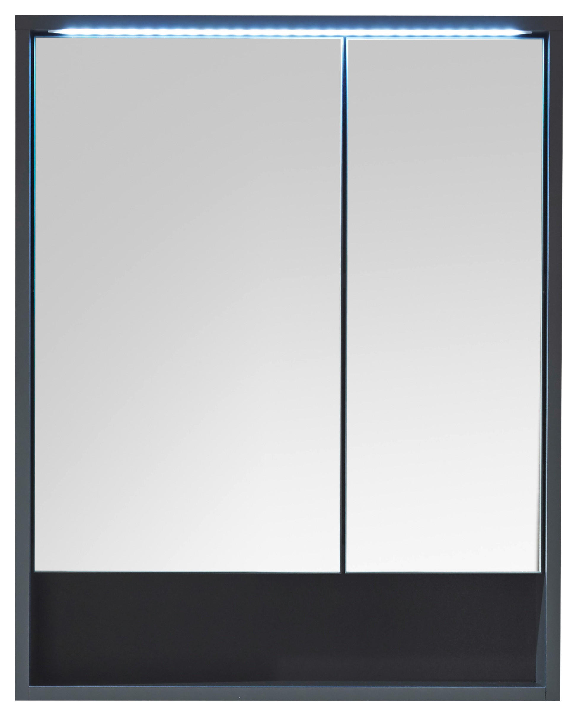 SPIEGELSCHRANK 60/75/20 cm  - Grau, MODERN, Glas/Holzwerkstoff (60/75/20cm) - MID.YOU