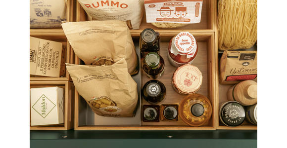 EINBAUKÜCHE   - Dunkelgrün, Design, Holzwerkstoff - Novel