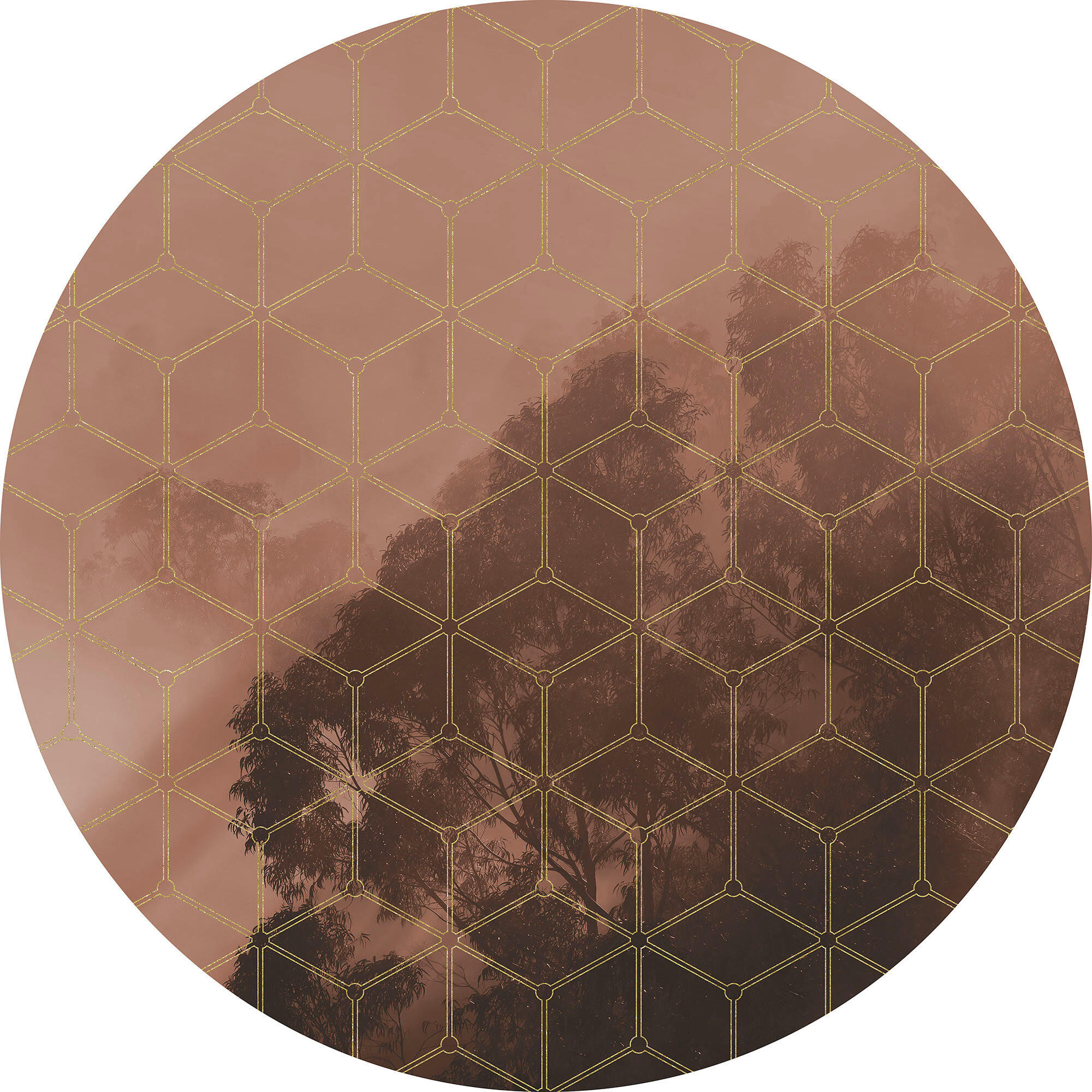 FOTOTAPET  - röd/brun, Trend (125cm)