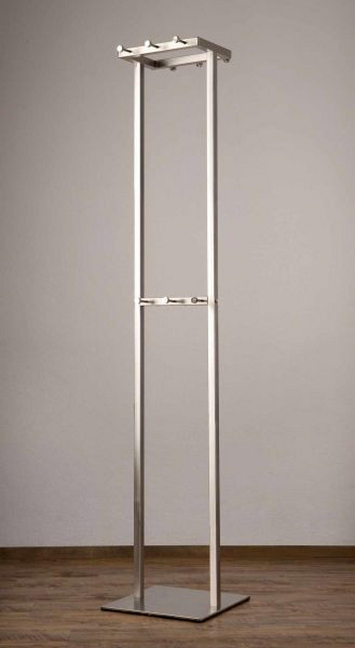 KLEIDERSTÄNDER in Edelstahlfarben 35,5/172/35,5 cm   - Edelstahlfarben, Design, Metall (35,5/172/35,5cm)
