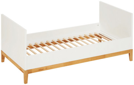 Gitterbett in Weiß und Braun im Shop bestellen Gitterbett, Scandic, Babyzimmer | Kleinkinderbett, Bett