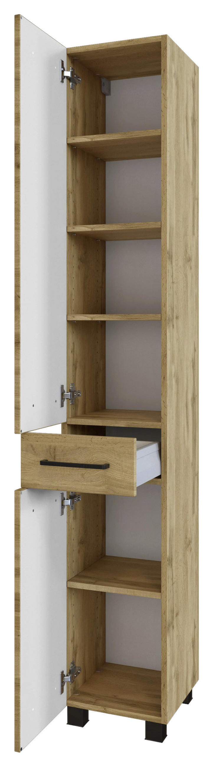BADEZIMMER  in 90 cm  - Eichefarben, MODERN, Holzwerkstoff (90cm) - Held
