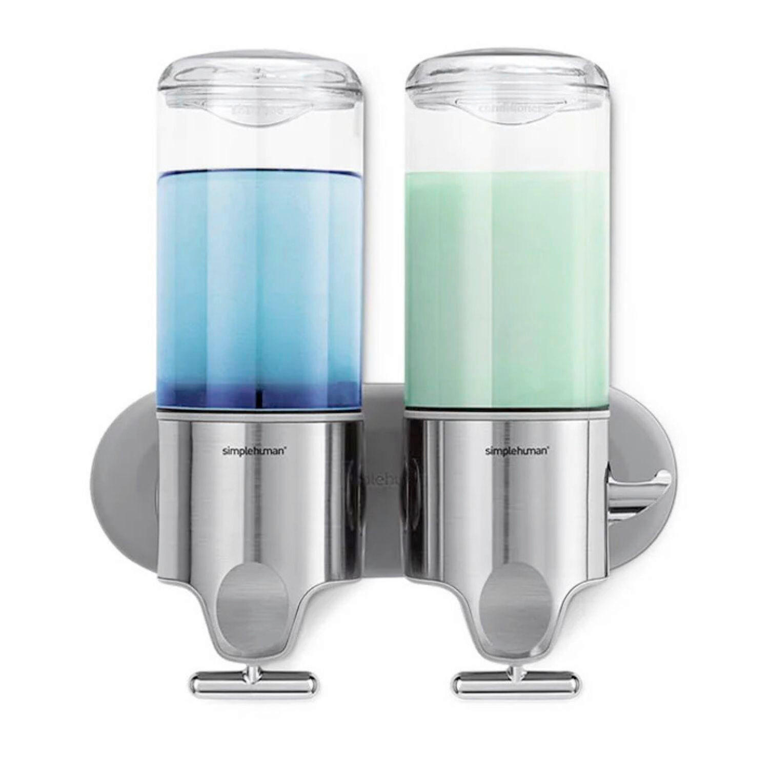 DÁVKOVAČ MÝDLA barvy stříbra - barvy stříbra, Basics, kov (2x444ml) - Simplehuman