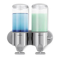DÁVKOVAČ MÝDLA barvy stříbra - barvy stříbra, Basics, kov (2x444ml) - Simplehuman