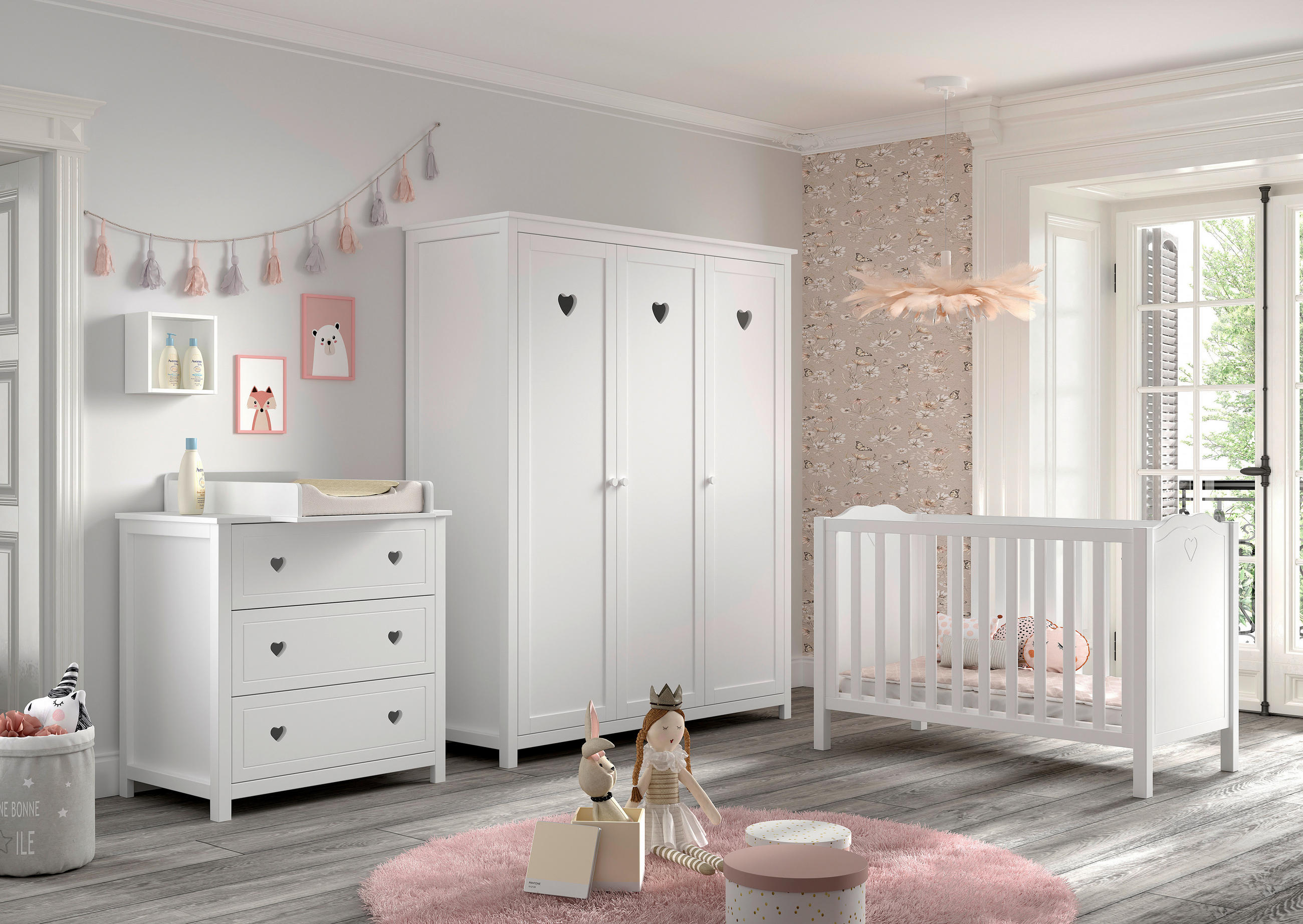 BABYZIMMER  - Weiß, MODERN, Holz/Holzwerkstoff - MID.YOU