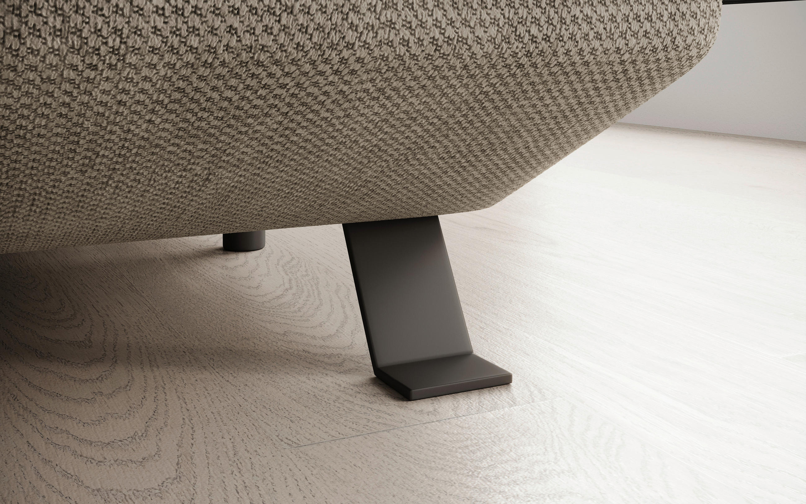 SOFFA i vävt tyg currygul  - currygul/svart, Design, metall/textil (332/192/157cm) - Stylife