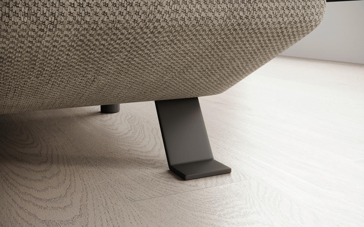 SOFFA i vävt tyg currygul  - currygul/svart, Design, metall/textil (334/76-92/162/198cm) - Stylife