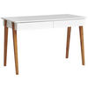 SCHREIBTISCH 120/60/76 cm  in Weiß, Eichefarben  - Eichefarben/Weiß, MODERN, Holz/Holzwerkstoff (120/60/76cm) - MID.YOU