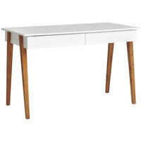 PSACÍ STŮL, bílá, barvy dubu, 120/60/76 cm - bílá/barvy dubu, Moderní, dřevo/kompozitní dřevo (120/60/76cm) - MID.YOU