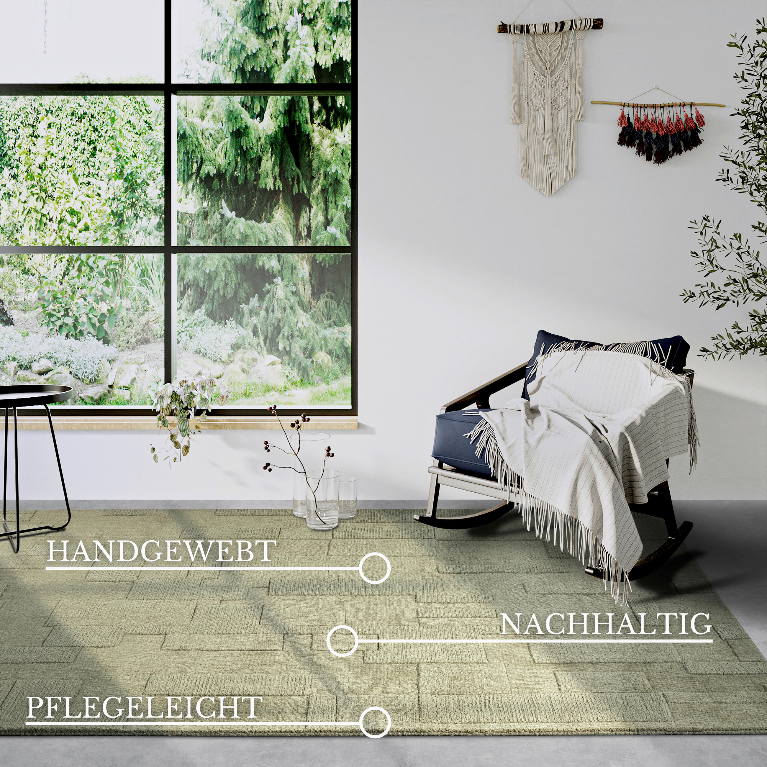 HANDWEBTEPPICH 120/170 cm Kollektion 1906 Grün  - Grün, Basics, Textil (120/170cm) - Villeroy & Boch