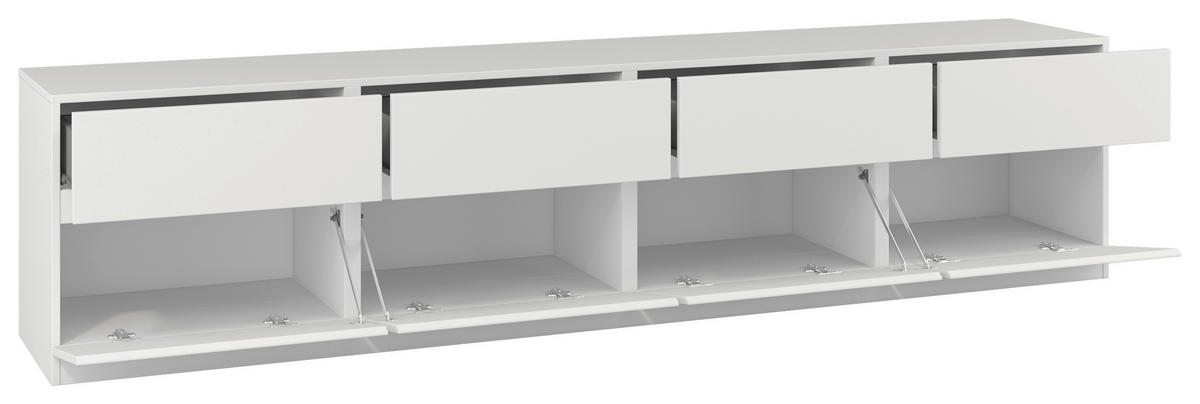 LOWBOARD Bern  in 225/52,5/40 cm  - Weiß, Design, Holzwerkstoff (225/52,5/40cm) - MID.YOU