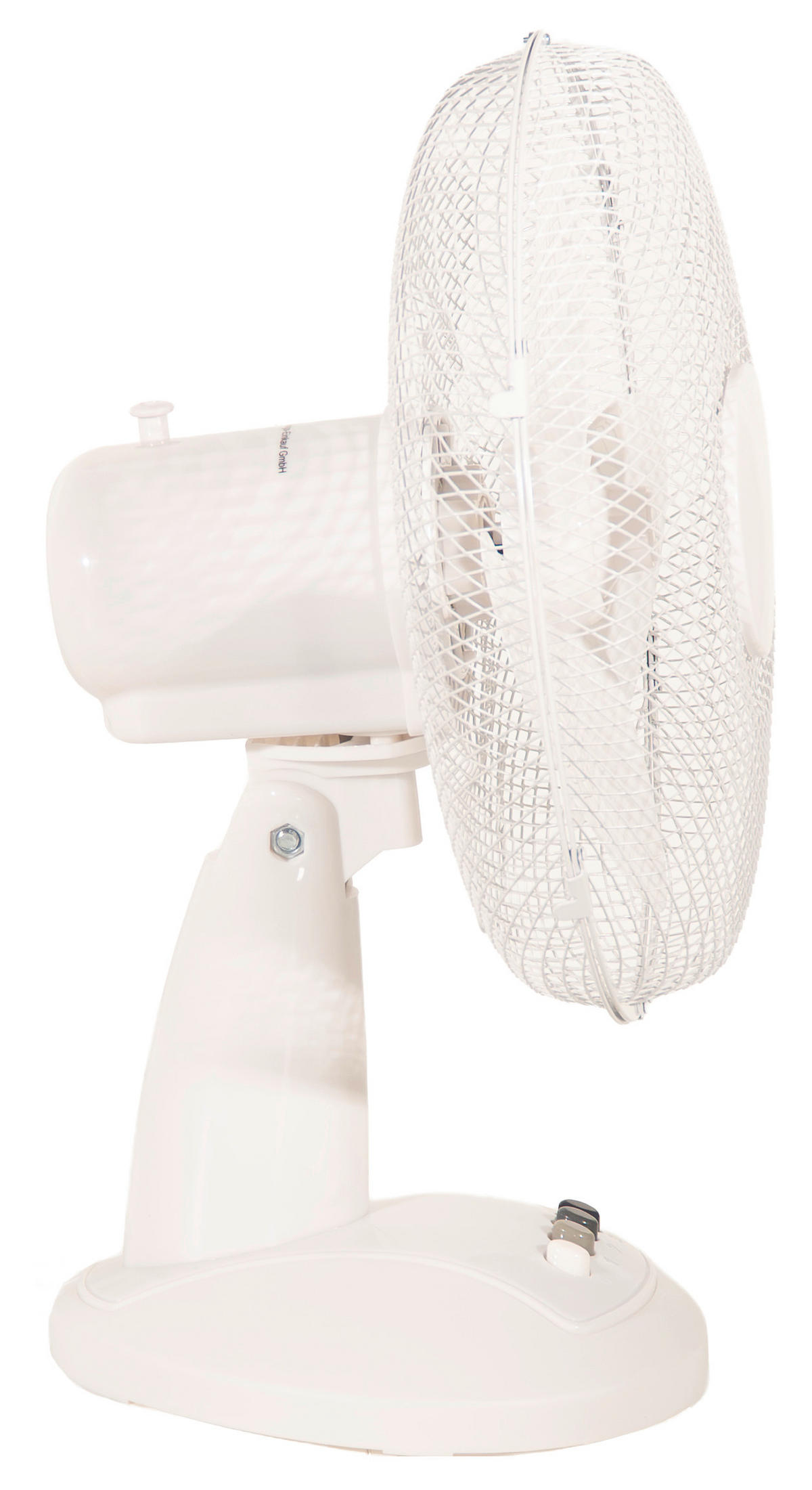 TISCHVENTILATOR - Weiß, Basics, Kunststoff/Metall (34,5/24/47cm) - Globo