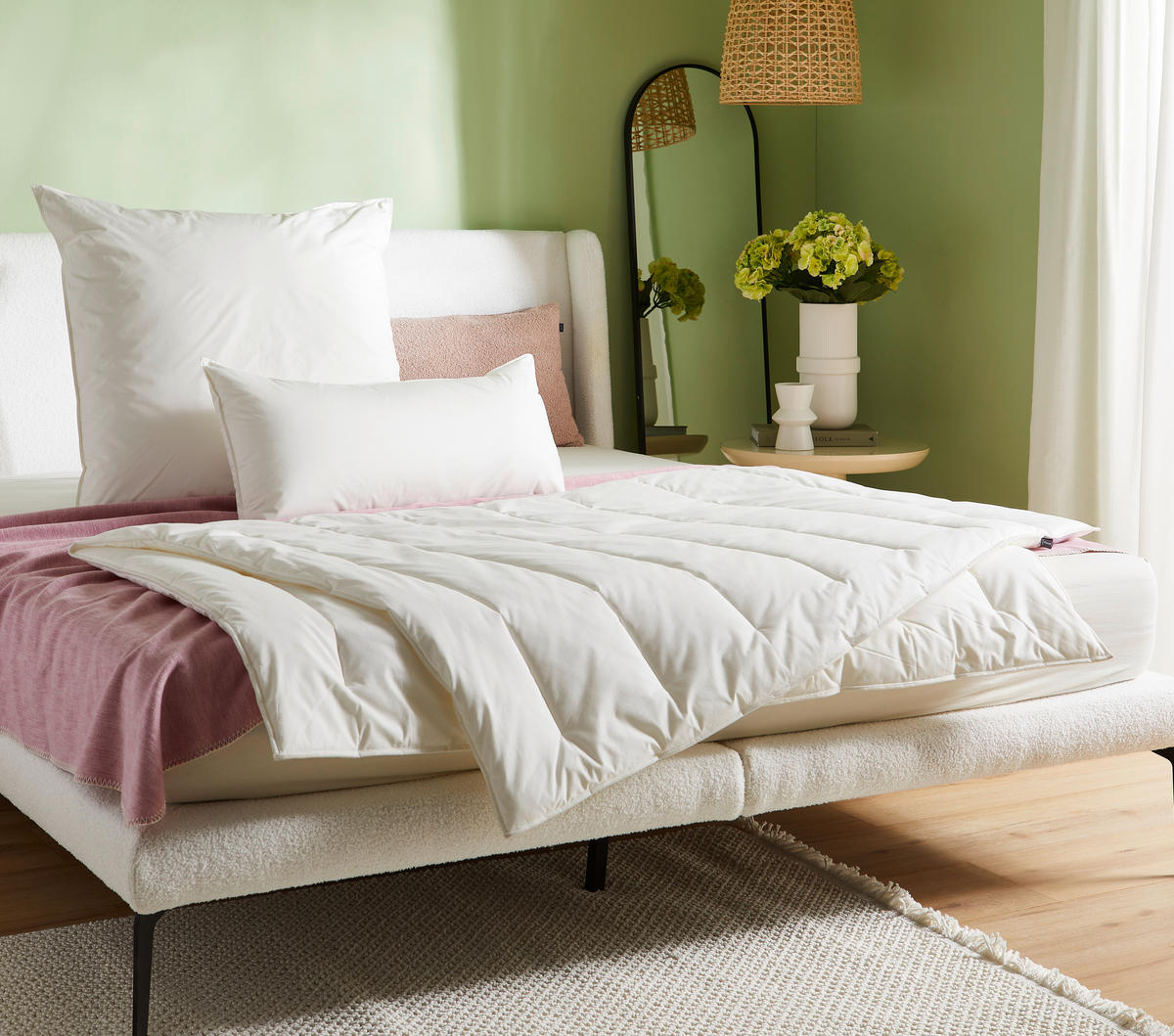GANZJAHRESDECKE  Vegan Dream  135/200 cm   - Weiß, Basics, Textil (135/200cm) - Centa-Star