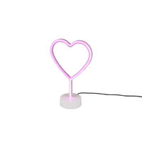 LED BORDSLAMPA - vit, Trend, plast (20/8,5/29,6cm)