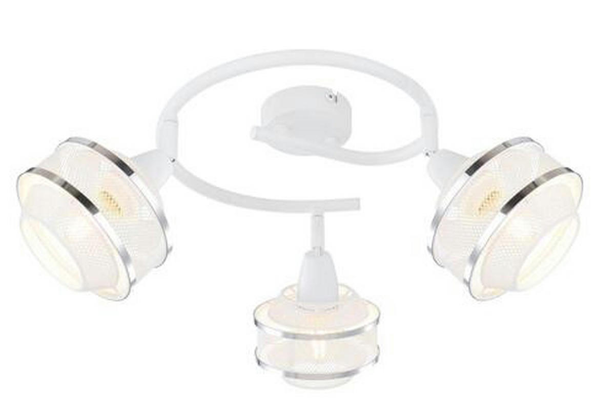 STROPNI REFLEKTOR        25/21,5 cm      E14 - barve kroma/bela, Basics, kovina (25/21,5cm) - Globo