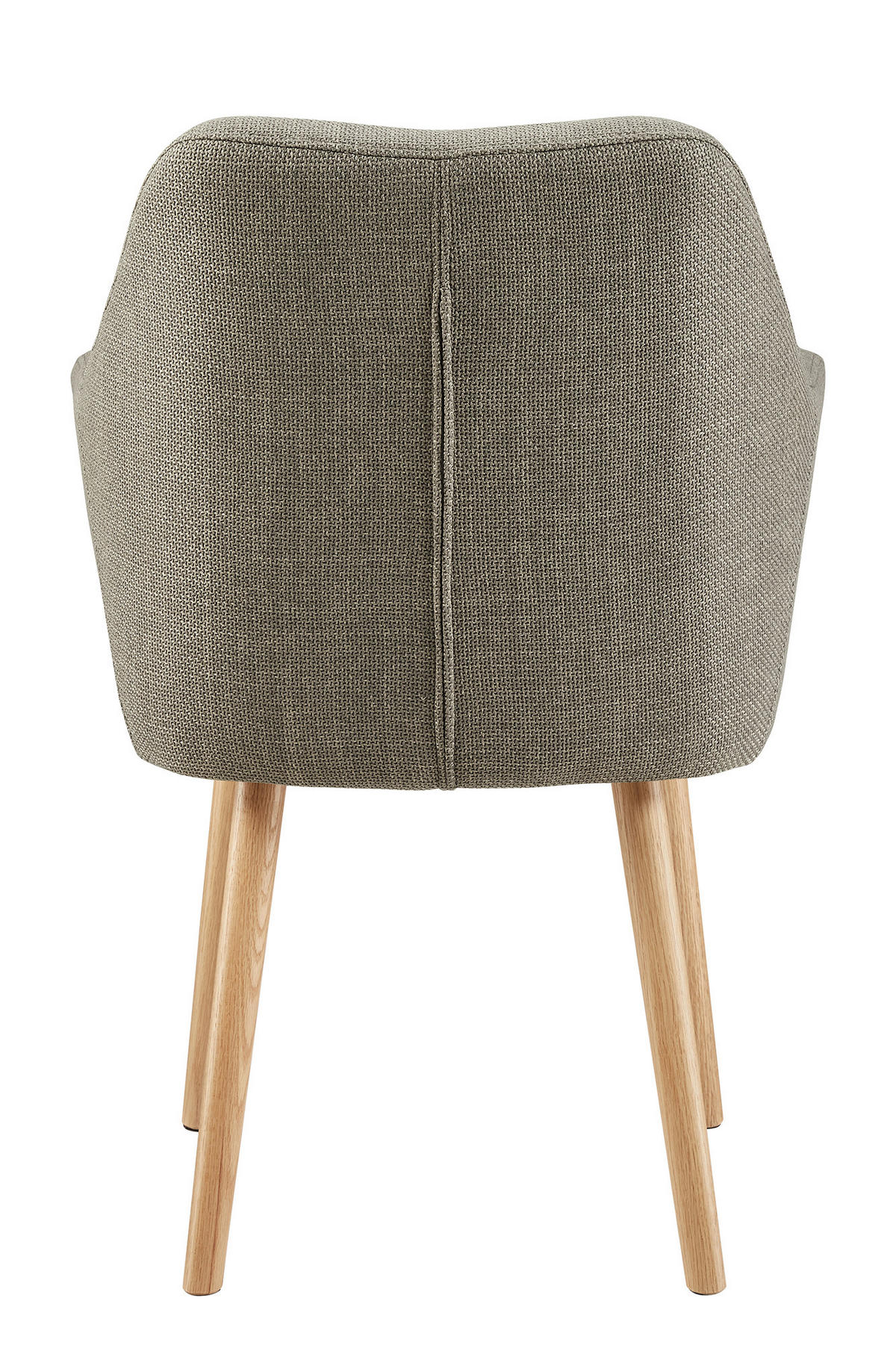 ARMLEHNSTUHL  in Struktur  - Braun/Naturfarben, MODERN, Holz/Textil (62/84/60cm) - Livetastic