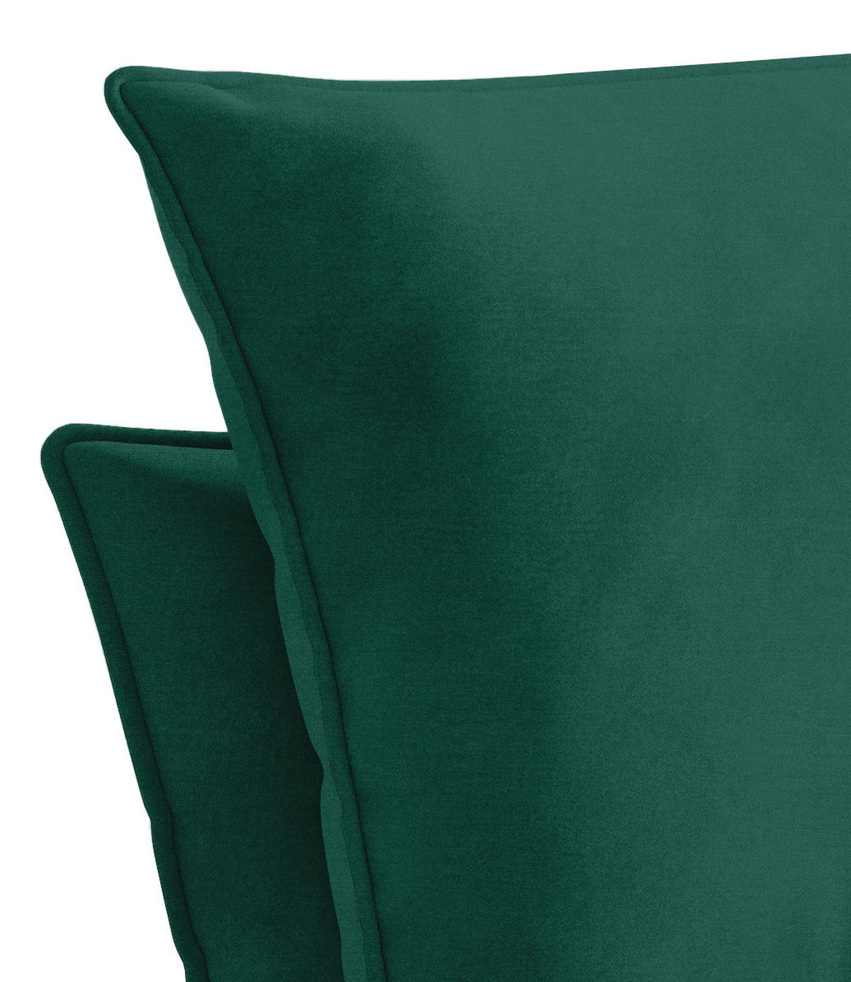 SESSEL in Velours Grün  - Schwarz/Grün, Design, Textil/Metall (72/84/90cm) - Hom`in