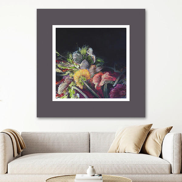 BILD Blumen 50/50 cm  - Multicolor, Basics, Holzwerkstoff/Kunststoff (50/50cm) - Wiedemann