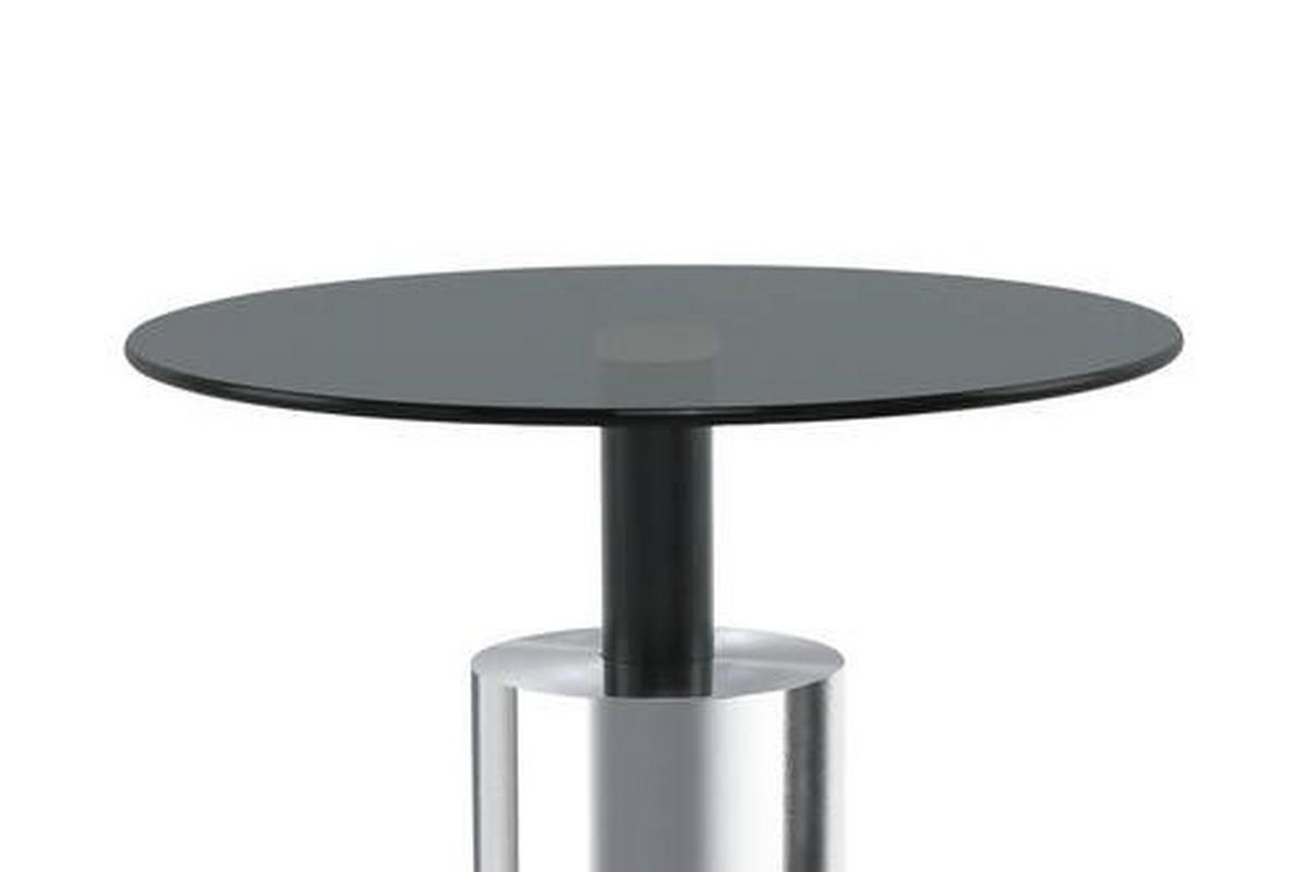 BEISTELLTISCH Grau, Silberfarben  - Silberfarben/Grau, Basics, Glas/Metall (46/50cm) - Kayoom